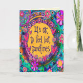 Es ist in Ordnung, sich an Hübsche Ermutigung zu v Karte (Vorderseite)