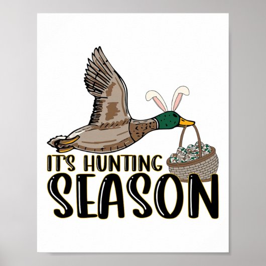 Es ist Jagdsaison Ostertag-Feier Poster (Vorne)