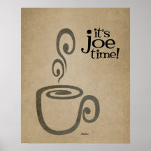Es ist Joe Time Coffee Cup Print