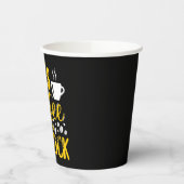 Es ist Kaffee O'uhr Pappbecher (Links)