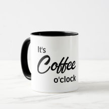 Es ist Kaffee Tasse um die Uhr