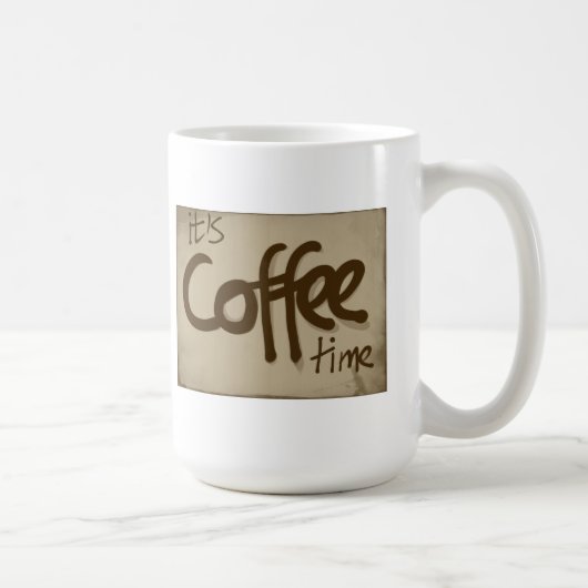 Es ist Kaffee-Zeit-Tasse Kaffeetasse (Rechts)