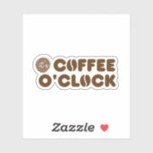 Es ist Kaffeezeit Aufkleber (Blatt)