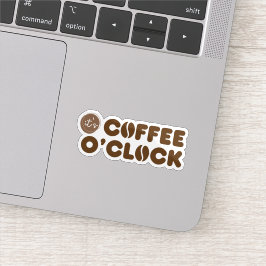 Es ist Kaffeezeit Aufkleber