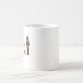 Es ist Kaffeezeit Kaffee Humor Kaffeetasse (Mittel)