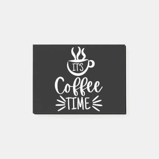 Es ist Kaffeezeit Post-it Klebezettel (Vorderseite)