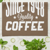 Es ist Kaffeezeit | Qualitäts-Kaffee Geschirrtuch (Gefaltet)