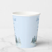 Es ist kalt außerhalb der Winter Rabbit Babydusche Pappbecher (Rechts)