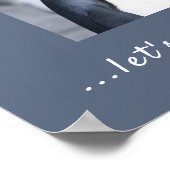 Es ist kalt außerhalb von King Penguin Foto mit Te Poster (Ecke)