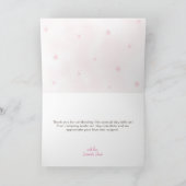 Es ist kalt draußen Baby Dankeskarte (Innenseite)