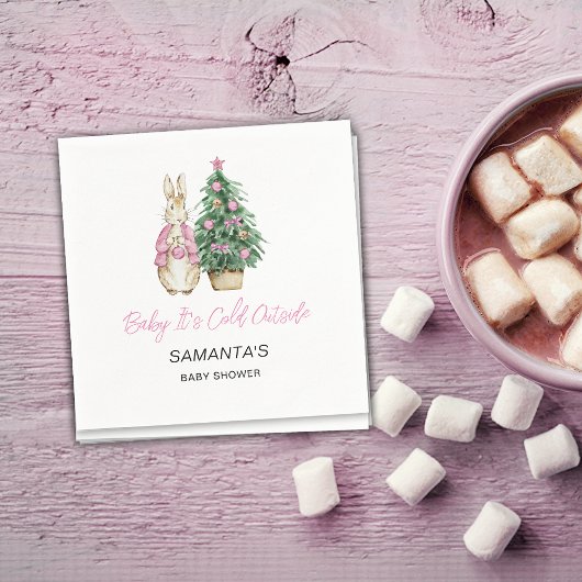 Es ist kalt draußen Baby Napkin Serviette