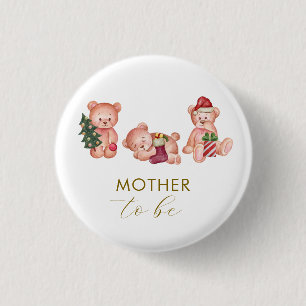 Es ist kalt draußen Bär Mutter-To-Be-Baby-Party Button