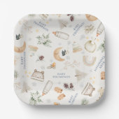 Es ist kalt draußen Blue Boy Winter Baby Dusche Pappteller (Vorderseite)