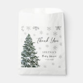 Es ist kalt draußen | Schneebaum Vielen Dank für d Geschenktütchen (Vorderseite)