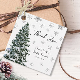 Es ist kalt draußen | Schneewinterbaum Kinderdusch Geschenkanhänger