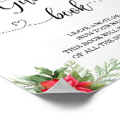 Es ist kalt draußen vor der Babydusche Gästebuch (Ecke)