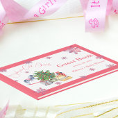 Es ist kalt draußen Weihnachten Pink Girl Baby Dus Gästebuch