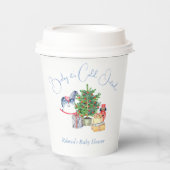 Es ist kalt draußen Weihnachtsbaumdusche Pappbecher (Vorderseite)