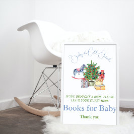 Es ist kalt draußen Weihnachtsbücher für Babydusch Poster