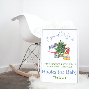Es ist kalt draußen Weihnachtsbücher für Babydusch Poster