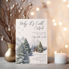 Es ist kalt draußen Winter Wonderland Gender Neutr Einladung