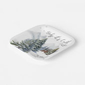 Es ist kalt draußen Winter Wonderland Gender Neutr Pappteller (Gewinkelt)