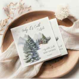 Es ist kalt draußen Winter Wonderland Gender Neutr Serviette