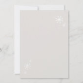 Es ist kalt vor der Baby-Dusche Peter Rabbit Arch Einladung (Rückseite)