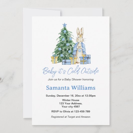 Es ist kalte Außendusche Einladung (Vorderseite)