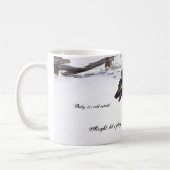 Es ist kalte Außenseite Kaffeetasse (Links)