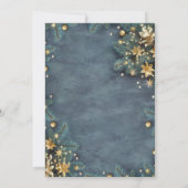 Es ist kalte Outside Pine Tree Branches Baby Dusch Einladung (Rückseite)