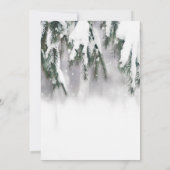 Es ist kalte Outside Pine Tree Snow Baby Dusche Einladung (Rückseite)