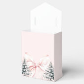 Es ist kalte Outside Pink Bow Baby Dusche Geschenkschachtel (Geöffnet)