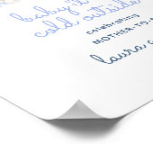 Es ist kalte Outside Watercolor Winter Baby Dusche Poster (Ecke)