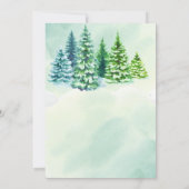 Es ist kalte Outside Winter Forest Baby Dusche Einladung (Rückseite)