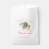 Es ist kalte Outside Winter Pink Girl Baby Dusche Geschenktütchen (Vorderseite)