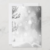 Es ist kalte Outside Winter Tree Baby Dusche Einladung (Rückseite)