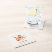 Es ist kalte Winter Camping Kleidung Kinderdusche Rechteckiger Pappuntersetzer (Vor Ort)