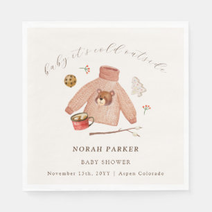 Es ist kalte Winter Camping Kleidung Kinderdusche Serviette