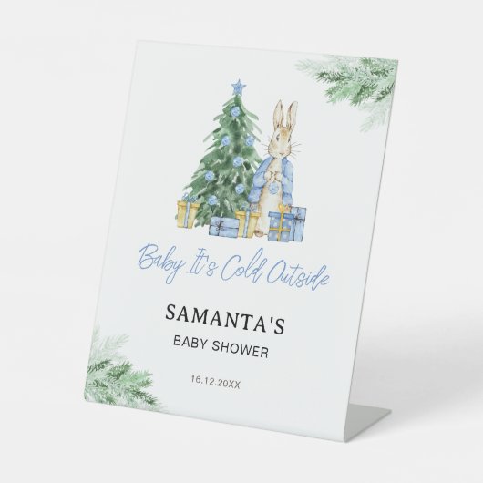 Es ist kaltes Außenduschenschild Sockelschild (Vorderseite)