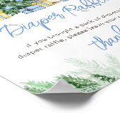 Es ist kaltes Outside Baby Diaper Raffle-Zeichen Poster (Ecke)