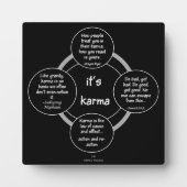 Es ist Karma... Tafel Fotoplatte (Vorderseite)