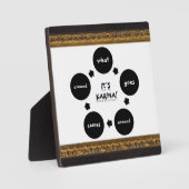 "Es ist Karma-Was geht um..." Tafel Fotoplatte (Vorderseite)