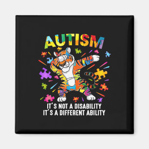 Es ist kein Behinderungs-Tiger-Autismus-Bewusstsei Magnet