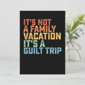 Es ist kein Familienurlaub. Es ist eine Gildenreis Einladung (Stehend Vorderseite)