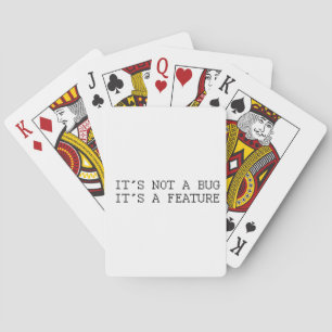 Es ist kein Fehler, lustiges Design Spielkarten