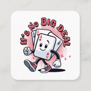 Es ist kein großer Deal Quadratische Visitenkarte