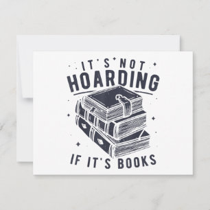 Es ist kein Hamstern, wenn es Bücher sind Bücherli Feiertagskarte