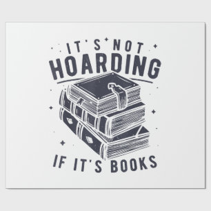 Es ist kein Hamstern, wenn es Bücher sind Bücherli Geschenkpapier