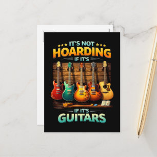 Es ist kein Hamstern, wenn es Gitarren sind Feiertagspostkarte